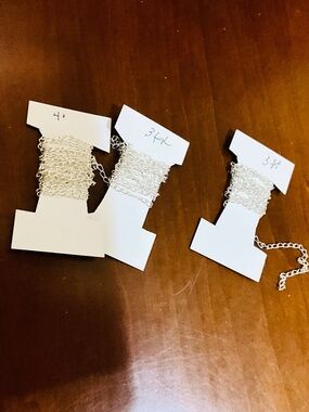 Silver Plated 4.5mm Curb Chains,  10 ft for Jewelry Making